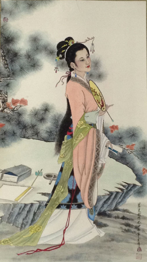 国画:《仕女图》刘亮斌.JPG